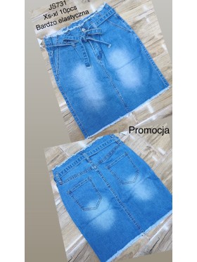 Spódnica krótka jeansowa damska ,size xs-xl,paczka 10szt ,