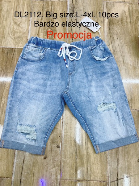 Spodenki jeansowe damskie ,size L-4xl,paczka 10szt ,