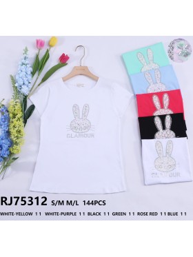 Bluzki damskie tureckie, size s-l, paczka 12szt,mix kolor