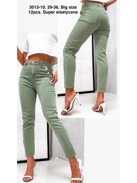 Jeansy damskie M'sara, size 29-38, paczka 12szt,