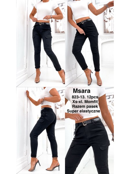 Jeansy damskie M'sara, size XS-XL, paczka 12szt,