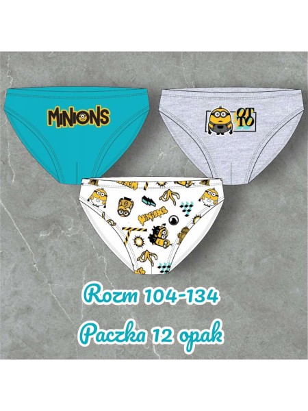 Majtki dzieciece rozm 104-134 , paczka 12szt, mix kolor