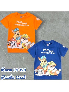 Bluzka dzieciece rozm 98-128, paczka 12szt, mix kolor