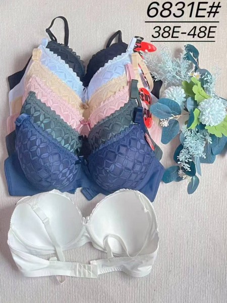 Biustonosz damskie,Miska E,rozmiar 38-48,1kolor (6szt /paczka)