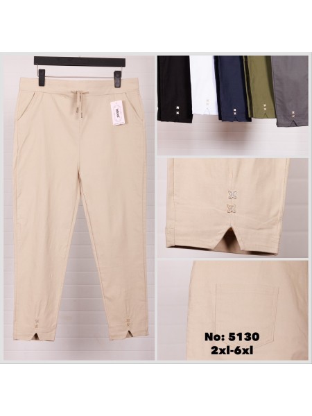 Spodnie damskie , size 2-6xl, paczka 12szt,mix kolor