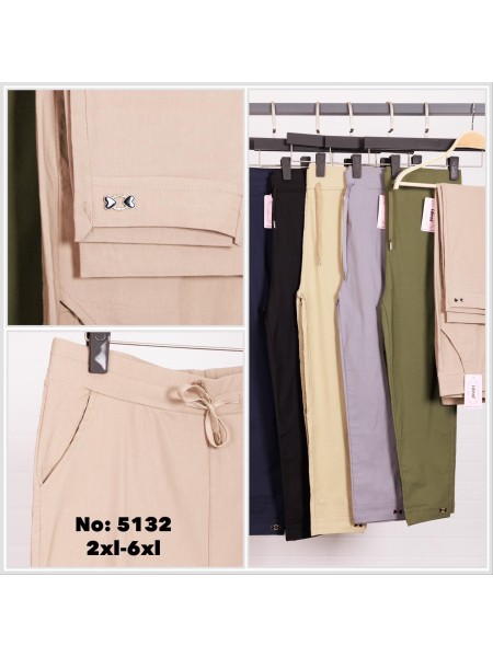 Spodnie damskie , size 2-6xl, paczka 12szt,mix kolor