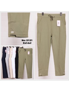 Spodnie damskie , size 2-6xl, paczka 12szt,mix kolor