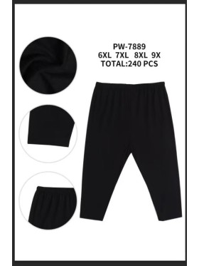 Legginsy damskie , size 6-9xl, paczka 12szt,1  kolor