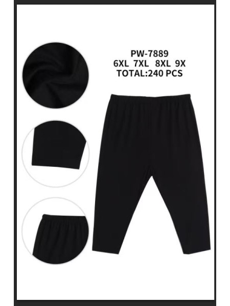 Legginsy damskie , size 6-9xl, paczka 12szt,1  kolor