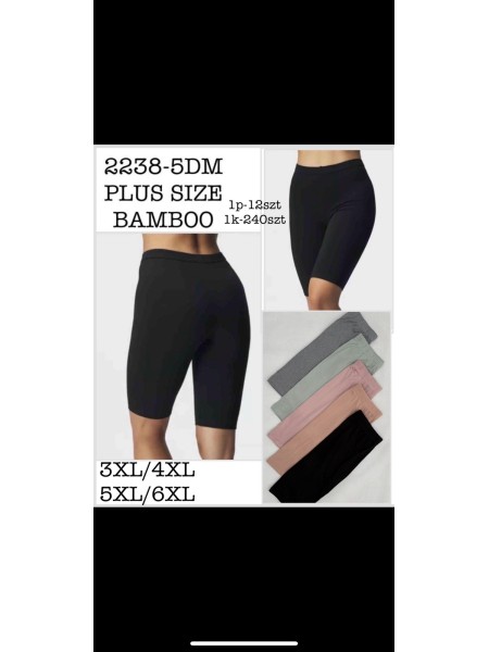 Legginsy damskie , size 3-6xl, paczka 12szt,MIX  kolor