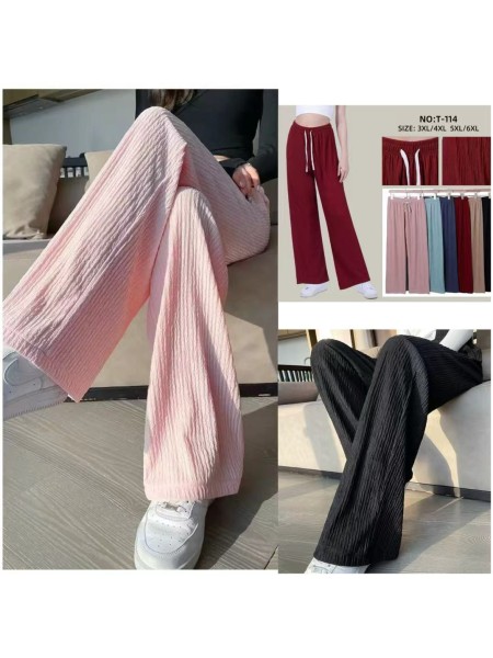 Spodnie damskie , size 3-6xl, paczka 12szt,mix kolor