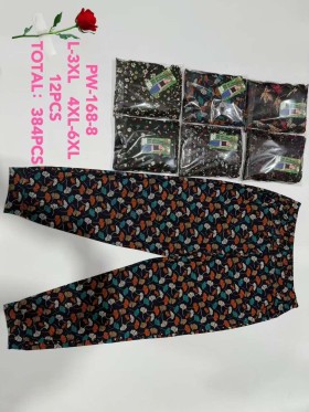 Spodnie damskie , size l-6xl, paczka 12szt,mix kolor