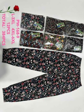 Spodnie damskie , size l-6xl, paczka 12szt,mix kolor