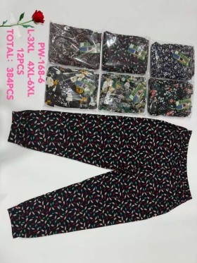 Spodnie damskie , size l-6xl, paczka 12szt,mix kolor