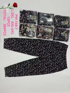 Spodnie damskie , size l-6xl, paczka 12szt,mix kolor