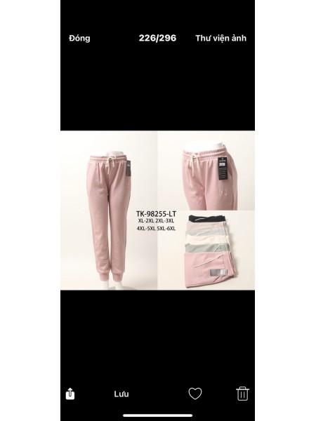 Spodnie damskie , size Xl-6xl, paczka 12szt,mix kolor
