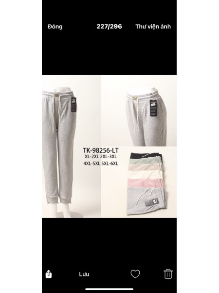 Spodnie damskie , size Xl-6xl, paczka 12szt,mix kolor