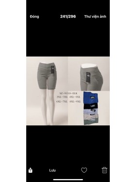 Spodenki damskie , size 2-9xl, paczka 12szt,mix kolor