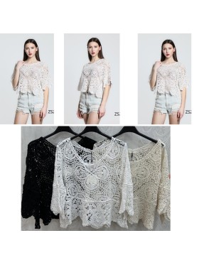 Bluzki  damskie, size uni, paczka 6szt,mix kolor