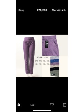 Spodnie damskie , size 2-9xl, paczka 12szt,mix kolor