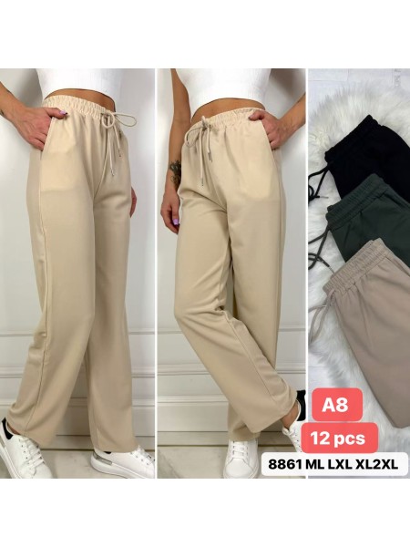 Spodnie damskie , size M-2XL, paczka 12szt,mix kolor