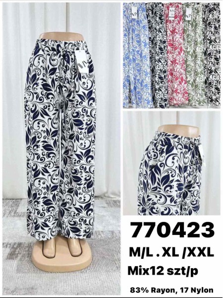 Spodnie damskie , size M-2XL, paczka 12szt,MIX kolor