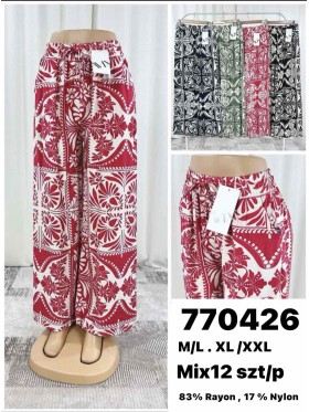 Spodnie damskie , size M-2XL, paczka 12szt,MIX kolor