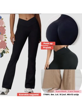 Spodnie damskie , size S-2XL, paczka 12szt,MIX kolor