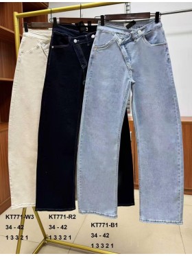 Jeansy damskie ,size 34-42,paczka 10szt ,1 KOLOR