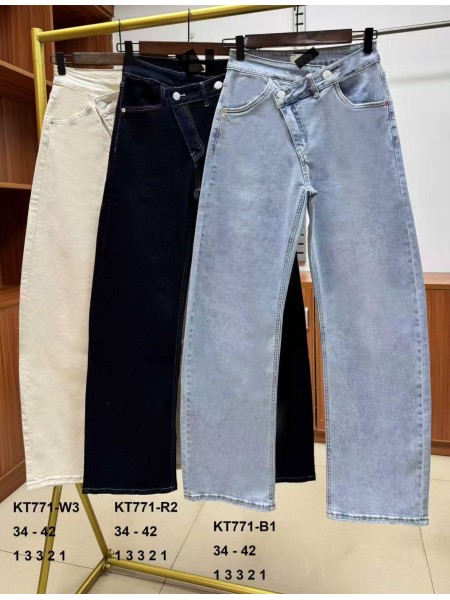 Jeansy damskie ,size 34-42,paczka 10szt ,1 KOLOR