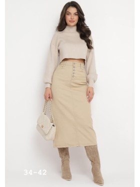 Spódnica długa  jeansowa damska ,size 34-42,paczka 10szt ,