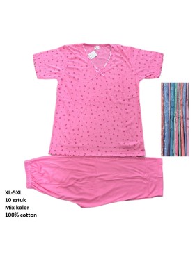 Piżama damskie , size xl-5xl, paczka 10szt, mix kolor