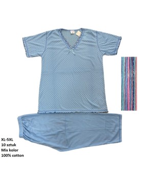 Piżama damskie , size xl-5xl, paczka 10szt, mix kolor