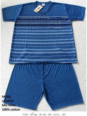 piżama MĘSKA, size m-4xl, paczka 10szt, mix kolor