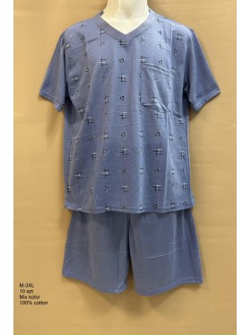 piżama MĘSKA, size m-3xl, paczka 10szt, mix kolor