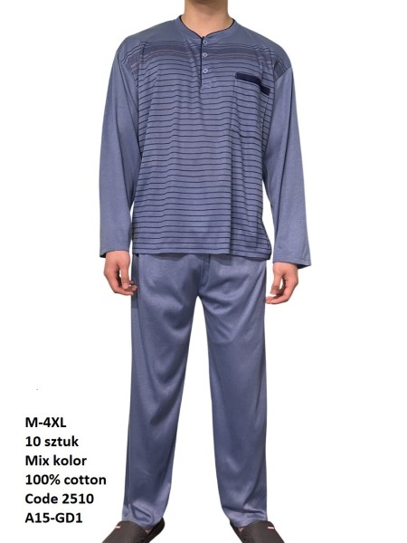 piżama MĘSKA, size m-4xl, paczka 10szt, mix kolor