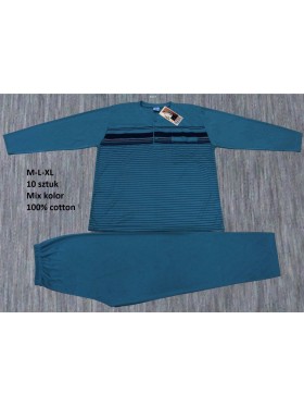 Piżama MĘSKA, size m-xl, paczka 10szt, mix kolor
