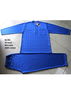piżama MĘSKA, size m-3xl, paczka 10szt, mix kolor