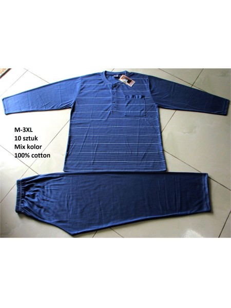 piżama MĘSKA, size m-3xl, paczka 10szt, mix kolor