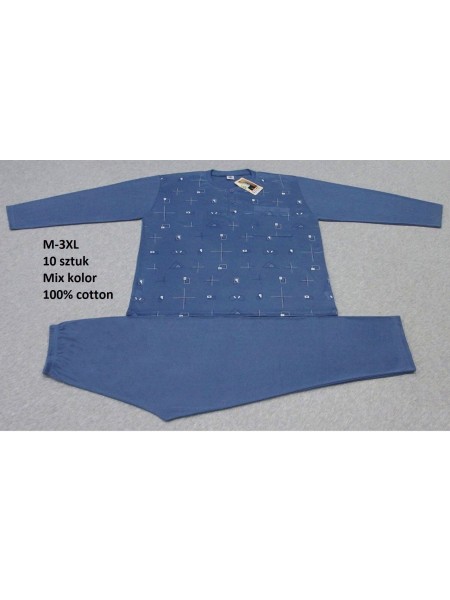 piżama MĘSKA, size m-3xl, paczka 10szt, mix kolor