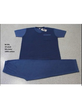 piżama MĘSKA, size m-3xl, paczka 10szt, mix kolor