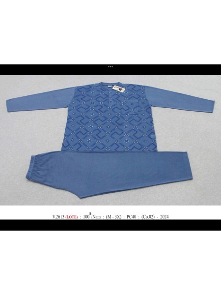 piżama MĘSKA, size m-3xl, paczka 10szt, mix kolor
