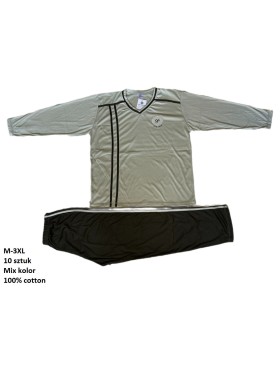 piżama MĘSKA, size m-3xl, paczka 10szt, mix kolor