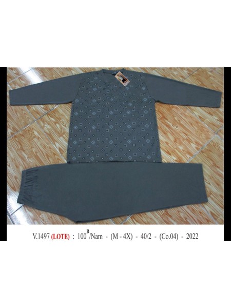 piżama MĘSKA, size m-4xl, paczka 10szt, mix kolor