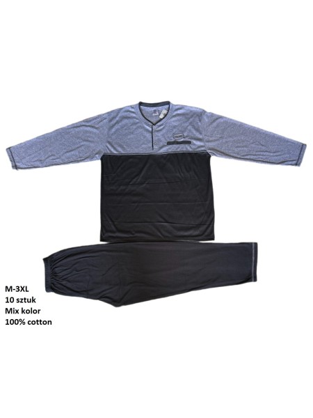piżama MĘSKA, size m-3xl, paczka 10szt, mix kolor