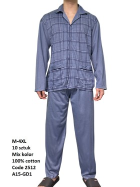 piżama MĘSKA, size m-4xl, paczka 10szt, mix kolor