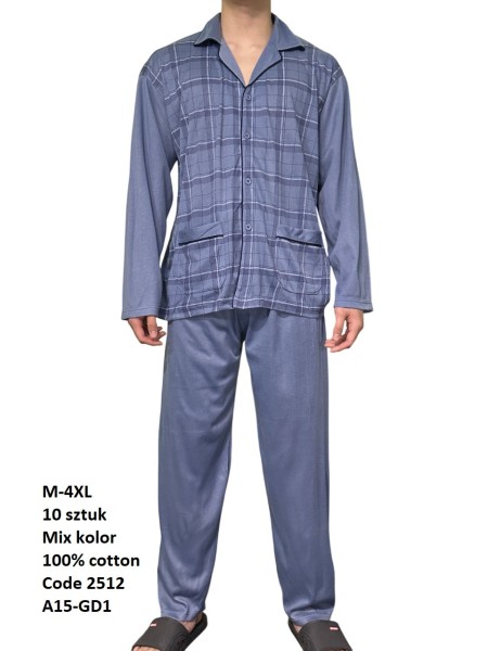 piżama MĘSKA, size m-4xl, paczka 10szt, mix kolor