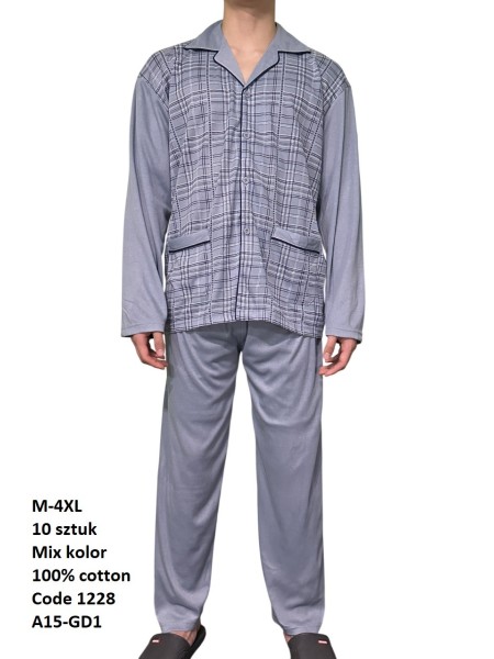 piżama MĘSKA, size m-4xl, paczka 10szt, mix kolor