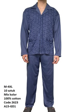 piżama MĘSKA, size m-4xl, paczka 10szt, mix kolor