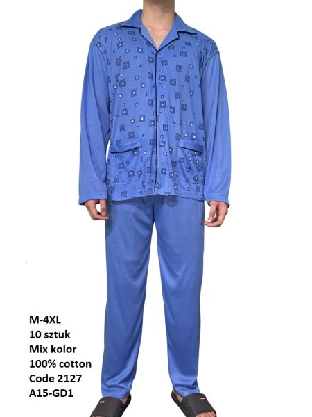piżama MĘSKA, size m-4xl, paczka 10szt, mix kolor